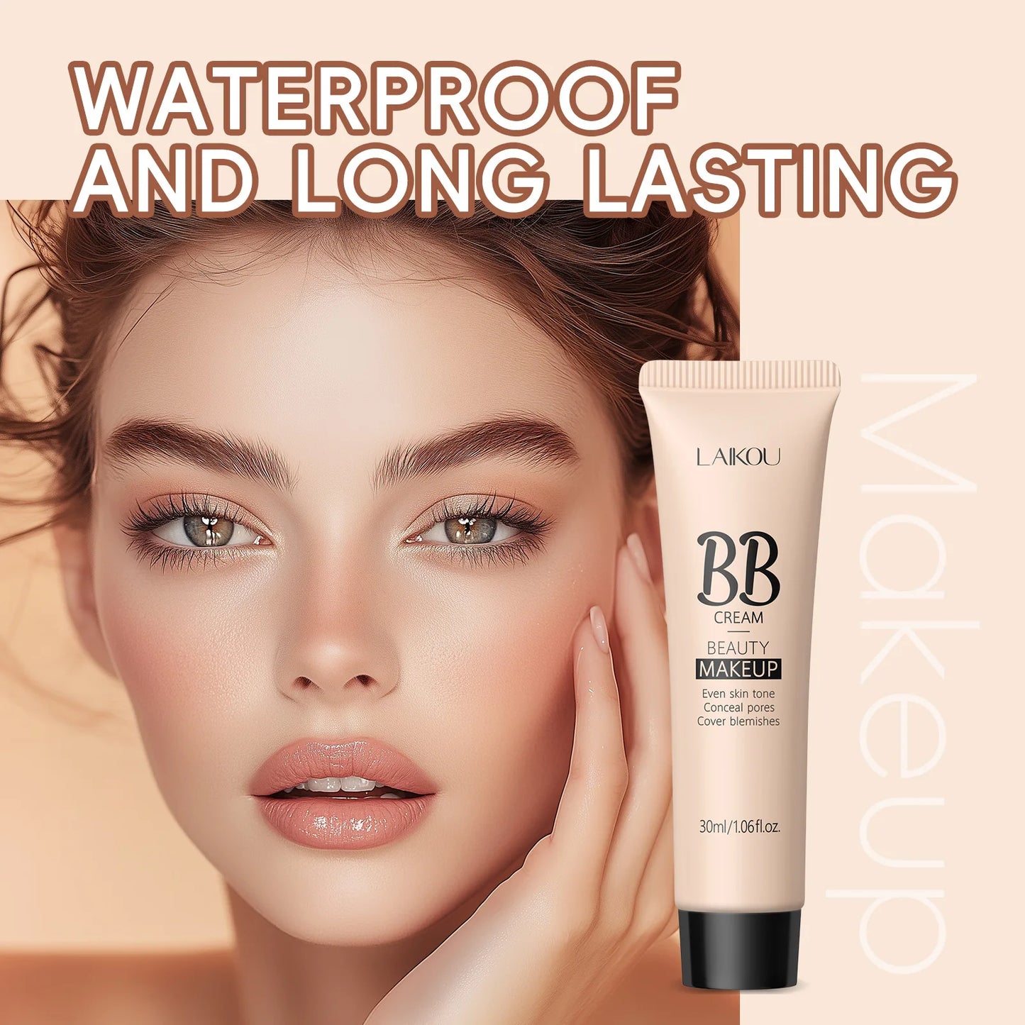 6-Color BB Cream Concealer – 30ml Liquid Foundation Primer with Natural Coverage for Face Brightening & Flawless Skin Finish