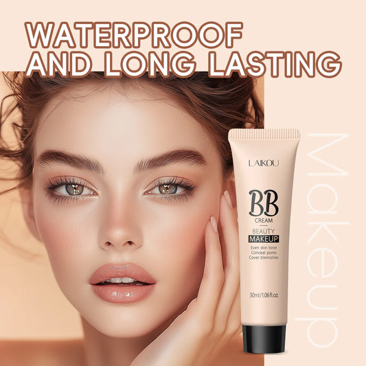 6-Color BB Cream Concealer – 30ml Liquid Foundation Primer with Natural Coverage for Face Brightening & Flawless Skin Finish