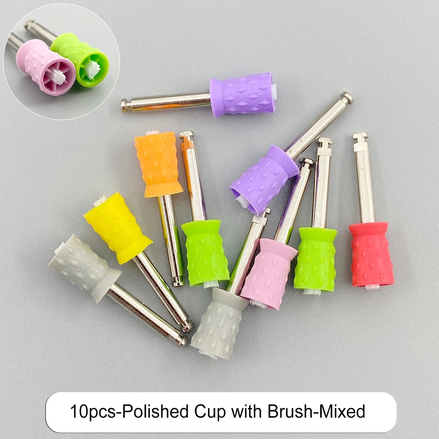 WELLCK Dental Silicone Grinding Heads – 12/10pcs Teeth Polisher for Low-Speed Dental Tools & Lab Use