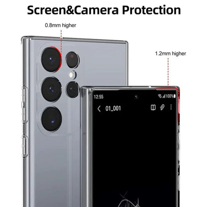 Soft Clear Silicone Phone Case for Samsung Galaxy A53 A13 A52 A12 A54 A16 A55 A52S S25 S24 S22 S21 S23 Ultra S20 FE Note 20 Ultra