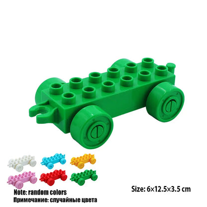 New Large Building Blocks Toys – Cartoon Princess Carriage, Car & Airplane Vehicle Models, Big Bricks Gift for Kids