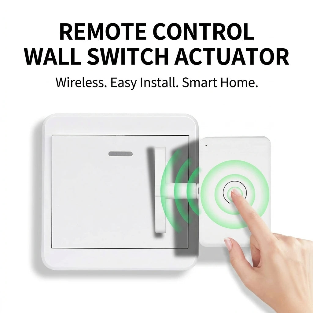 Wireless Remote Control Button Pusher - Automatic Smart ON/OFF Switch Controller for Lights & Tools Without Wiring