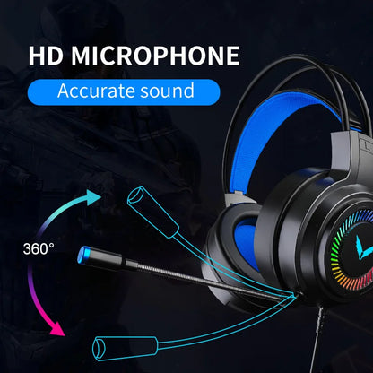 G58 Wired Gaming Headset - 7.1 Stereo, Bass Earphones with Mic, Foldable Headphone for PC & Computer Gamers