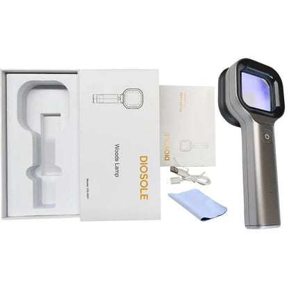Wood’s Lamp Skin Analyzer – UV Facial Diagnostic Device for Medical Skin Examination & Beauty Care, Portable Ultraviolet Skin Testing Machine
