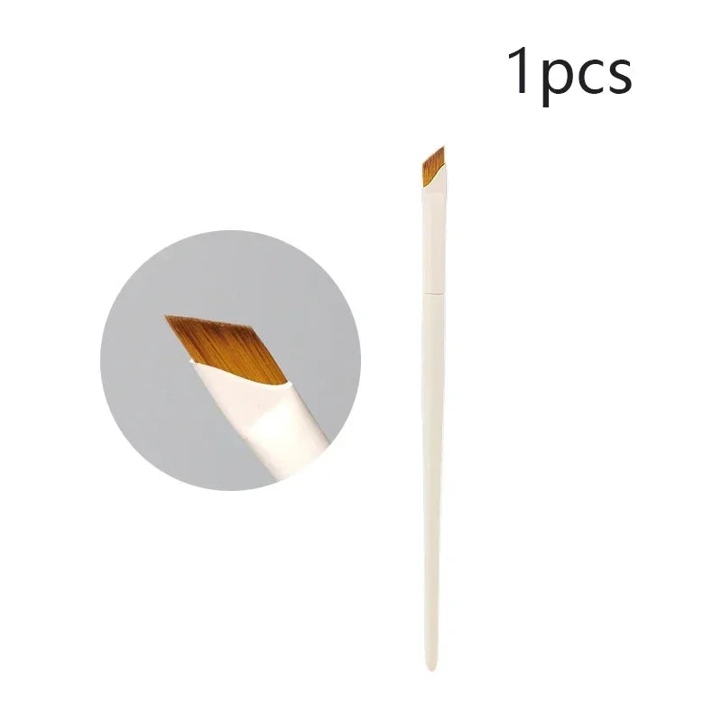 Upgrade Blade Eyeliner Brush | Ultra-Thin Fine Angle Flat Brush for Eyebrows & Under-Eye Makeup | Precise Detail White Brush
