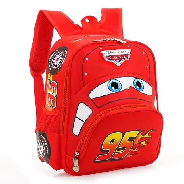 Hot Kindergarten Cartoon 3D Car Travel Backpack – Waterproof Boys Backpack for Kids 2-5 Years Old