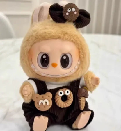 Mini Plush Doll Clothes Outfit – Korea Kpop EXO Labubu V1 V2 Idol Dolls Pit Strip Climbing Suit Gift