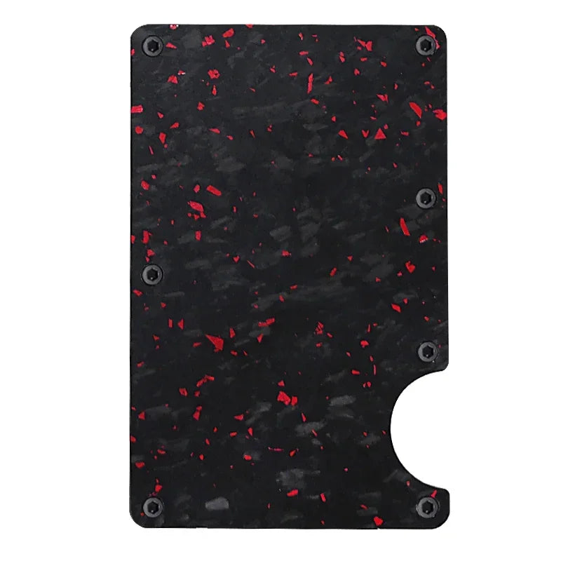 Carbon Fiber Minimalist Slim Wallet for Men – RFID-Blocking Credit Card Holder & Cashback Cardholder Case