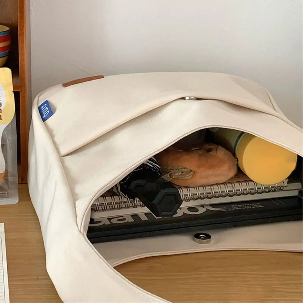 Trendy Women's Casual Canvas Tote Bag – Summer 2023 All-Match Large Capacity Shoulder Bag