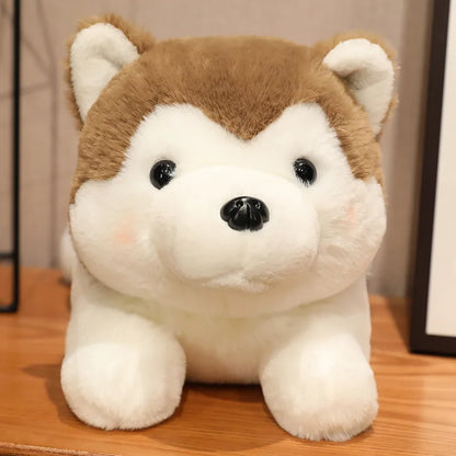 30/40cm Cute Husky Dog Plush Toy – Soft Kawaii Stuffed Puppy Pillow Doll for Xmas Gift