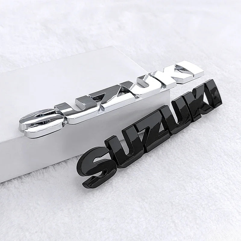 3D ABS Car Rear Badge Sticker – Emblem Decoration for Suzuki Swift, Sport, Jimny, Grand Vitara, Alto, SX4, Alivio & Samurai