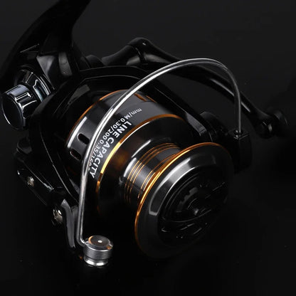 Professional Spinning Fishing Reel - Ultra Light 1000-7000 Series with 5.2:1 Gear Ratio, CNC Metal Spool & 26LB Max Drag