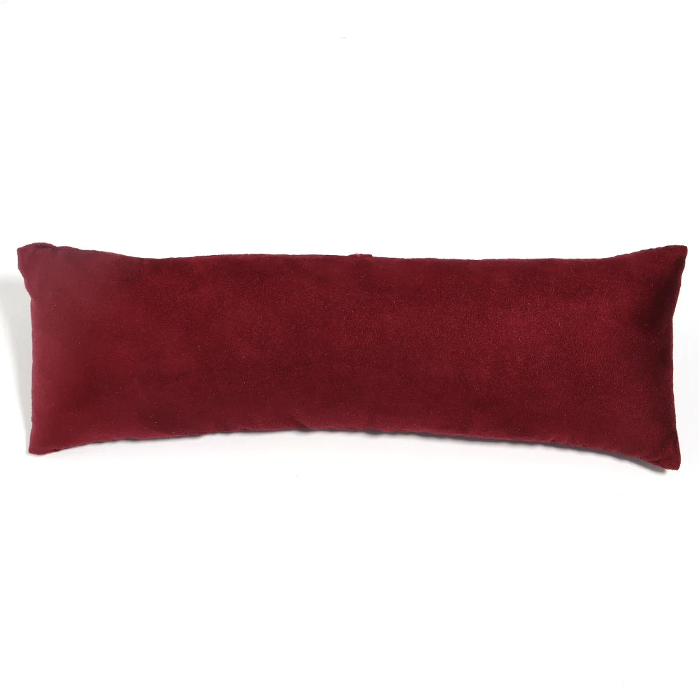 Velvet PU Leather Jewelry Pillow - Bracelet Watch Display Cushion Holder Organizer and Photography Prop
