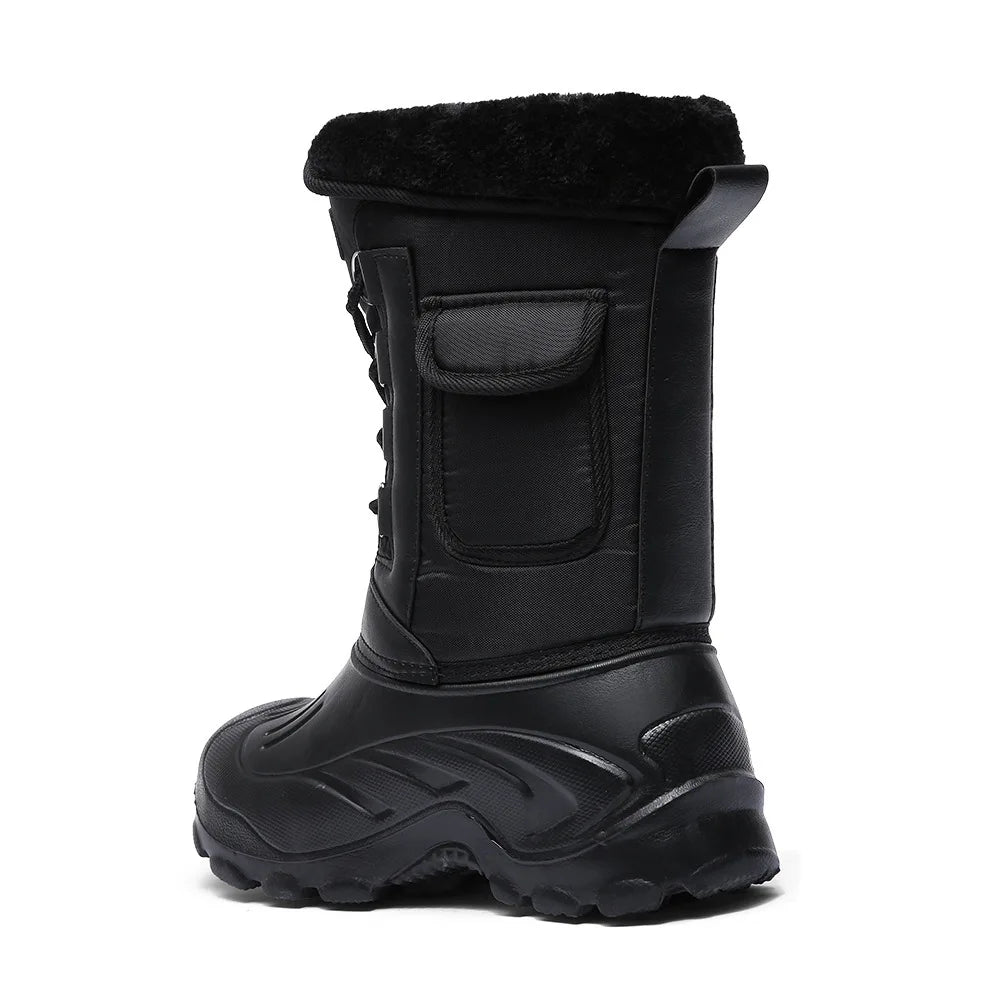 Men's Winter Snow Boots – Outdoor Fishing & Trekking Shoes, 2024 New Waterproof Sneakers for Walking and Outdoor Activities