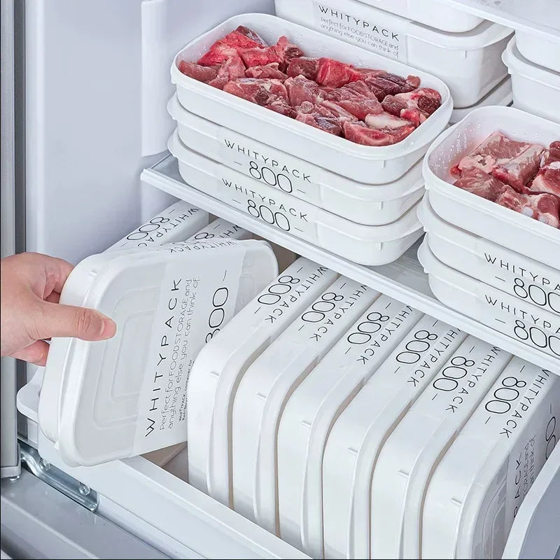 Food Grade Refrigerator Storage Box - Plastic Fresh-Keeping Container with Lid for Fruit and Frozen Food Sealing