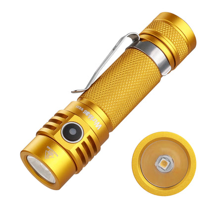 Wurkkos WK03 1800LM LED Flashlight - USB-C Rechargeable 18650 Torch with SST40, IP68 Waterproof for Hiking & Camping