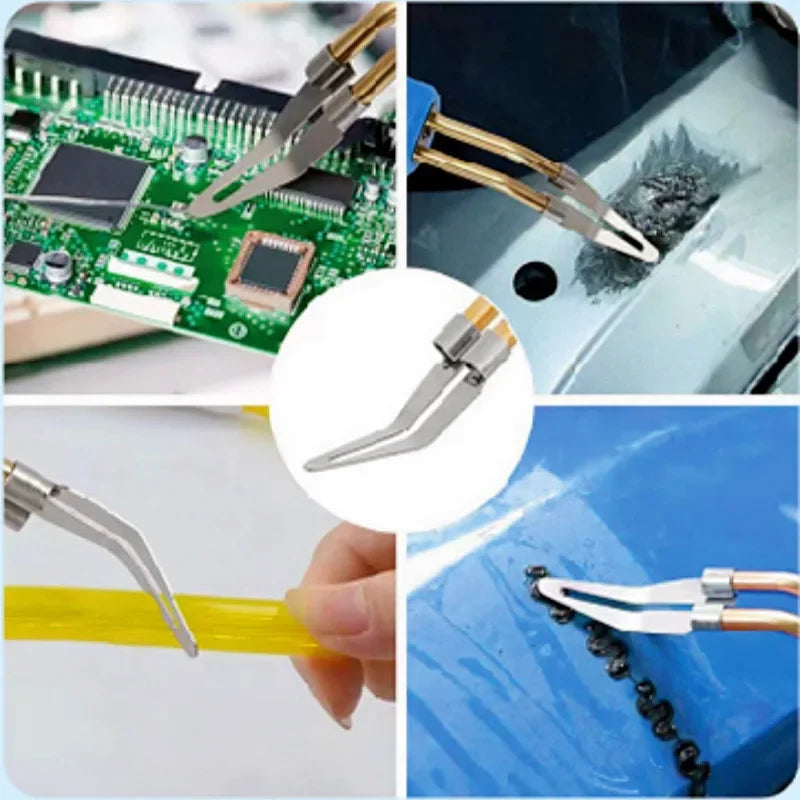 3/10Pcs Adjustable Soldering Iron Tips - 45 Degree Elbow Smooth Head for Welding Repair Tool Accessories