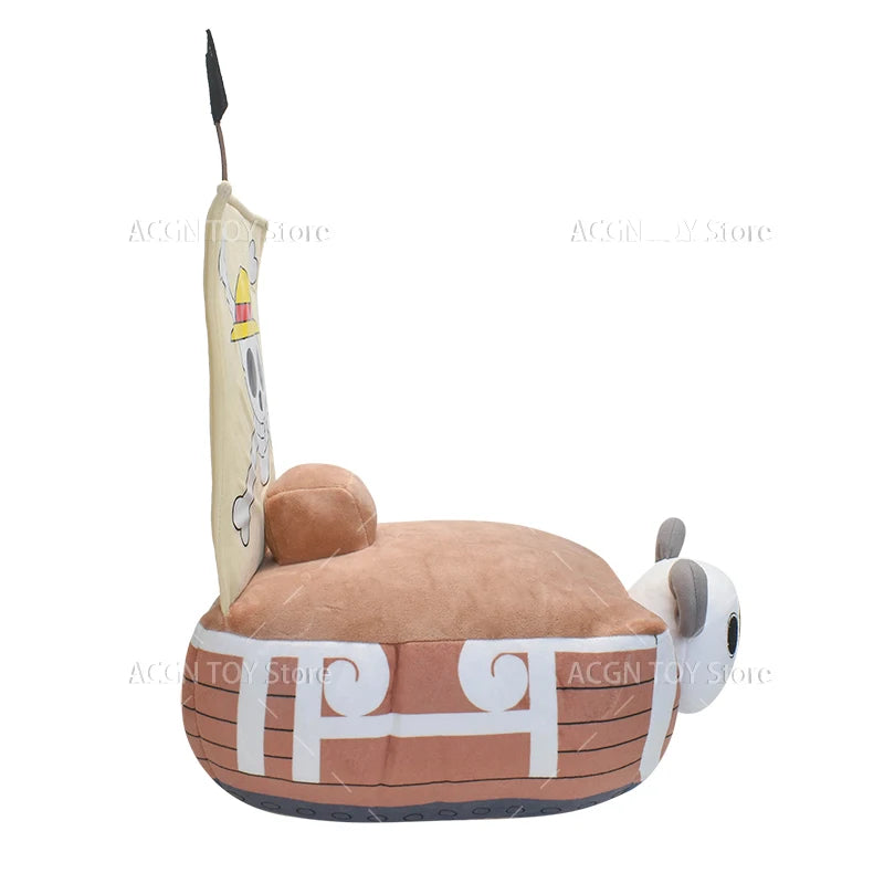 One Piece Plush Ship Toy — Thousand Sunny & Going Merry Soft Pillow for Kids, 21/37CM Birthday Gift
