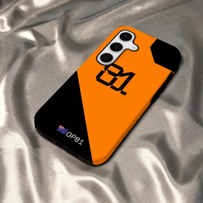 Oscar Piastri 81 Phone Case - Glossy HD Hard PC Cover for Samsung Galaxy S25 S24 S23 S22 S21 & A Series