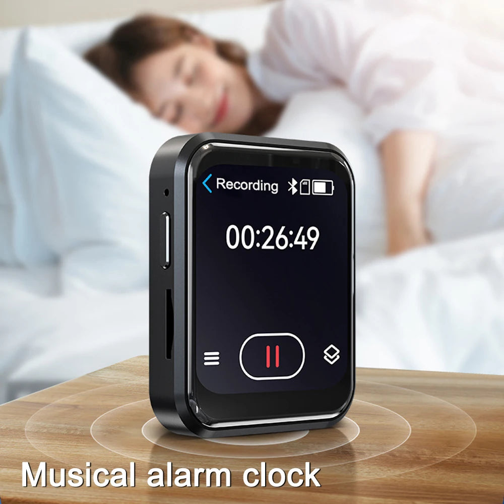 MP3 Music Player with Bluetooth 5.4 - HiFi MP4 Walkman, Full Touch Screen, Built-in Speaker, Recorder, Camera, FM & E-book