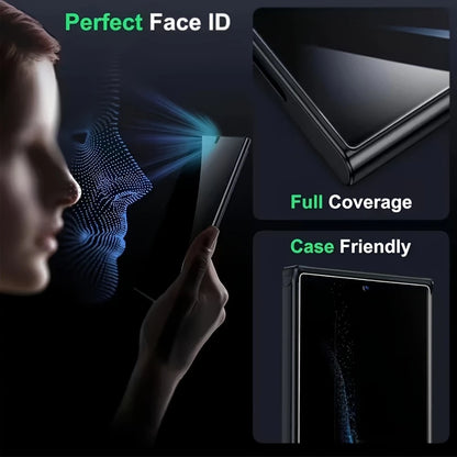 NNBILI Tempered Glass Screen Protector - 3 Pack Full Coverage Privacy Protection with Fingerprint Unlock for Samsung Galaxy S26 Series