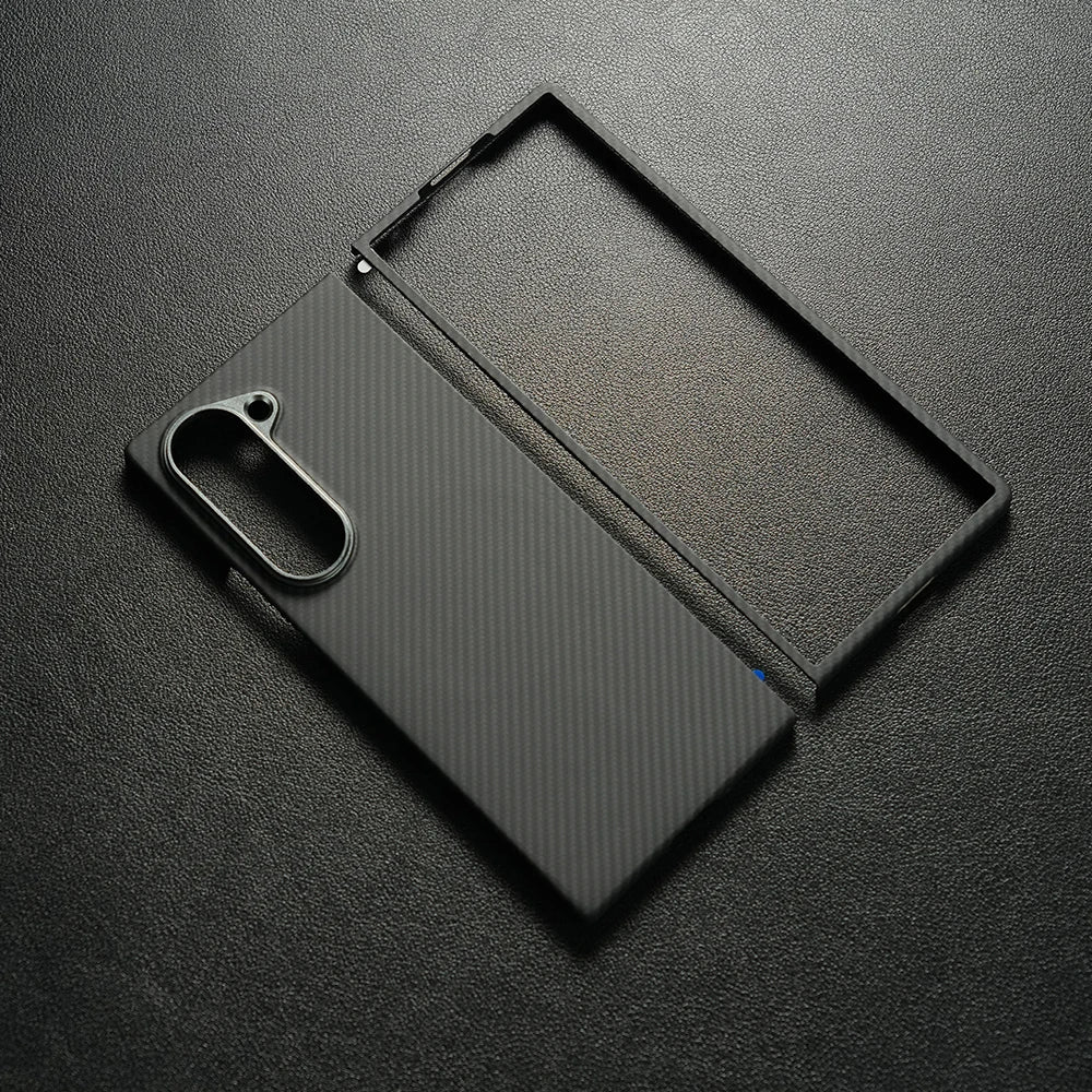 Real Aramid Carbon Fiber Magnetic Case for Samsung Galaxy Z Fold 6 – Magsafe Compatible 1500D 600D Fiber Cover
