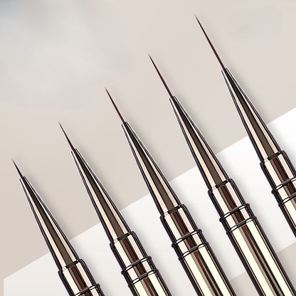 Nail Art Liner Brushes for Striping & Drawing – 6 to 25mm Design Pens, Professional Manicure Tools