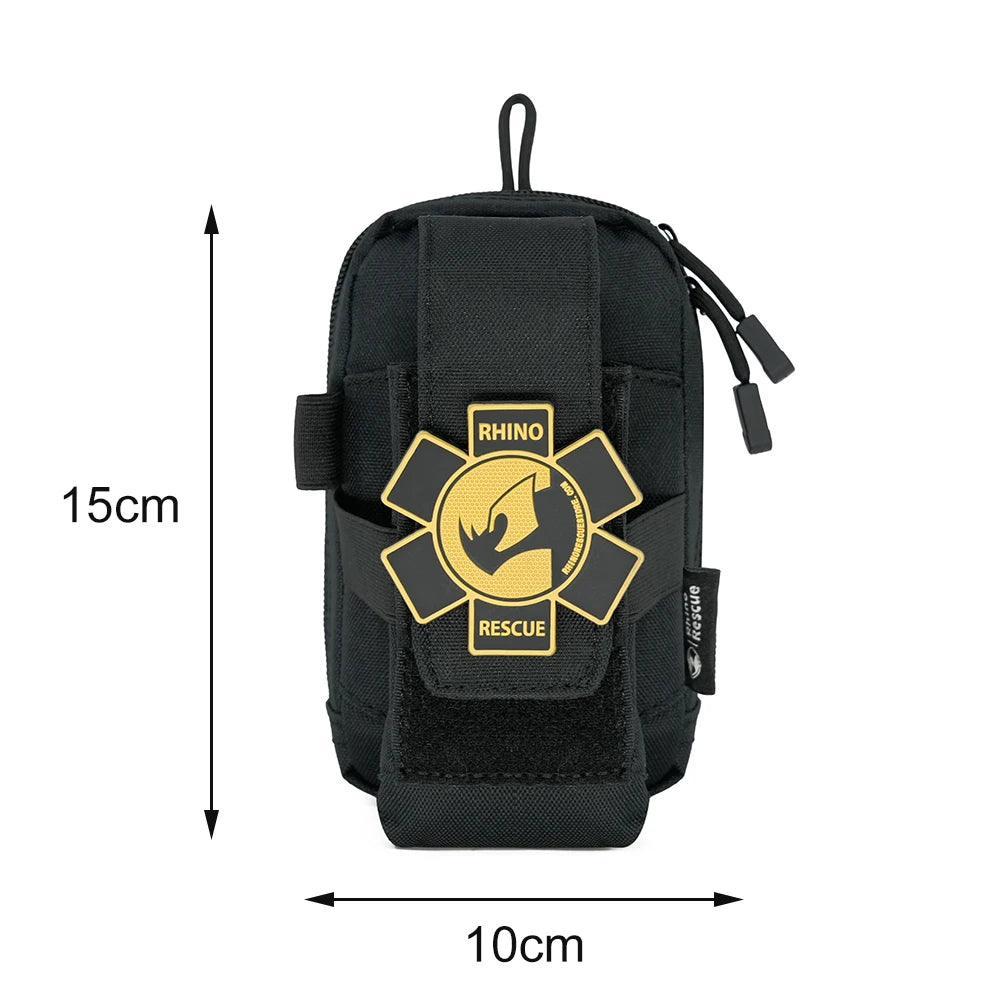 Rhino Rescue IFAK Empty Pouch - MOLLE Tactical Medical Gear Bag for Camping, Hiking & Outdoor Emergencies