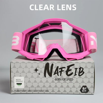 NAFEIB N17 Motorcycle Goggles – Motocross, Cycling & Off-Road Sport Glasses for MTB, ATV & Dirt Bike