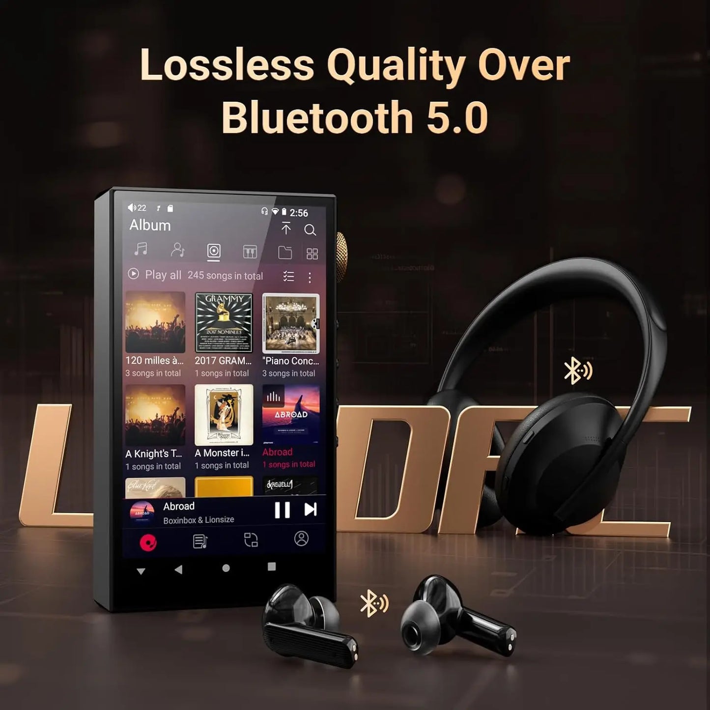 Oilsky Hi-Res Audio Player - 160GB HiFi MP3 Player with Bluetooth, WiFi, Dual ESS DAC & 4.4mm Balanced Output