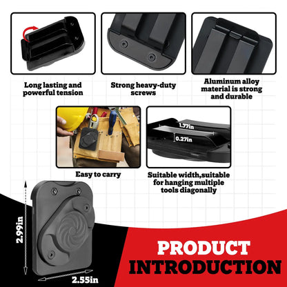 Magnetic Tool Holder – Strong Clip-On Belt Holster for Screws, Nails, Hammer, Pliers & Screwdrivers