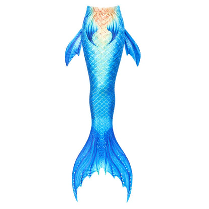Mermaid Fishtail Cosplay Swimsuit - Beach Swimwear Halloween Costume Without Fins