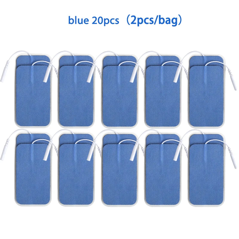 5×9cm Non-Woven Electrode Pads – 2mm Plug for TENS Muscle Stimulator & Acupuncture Machine, Gel Patch Accessories