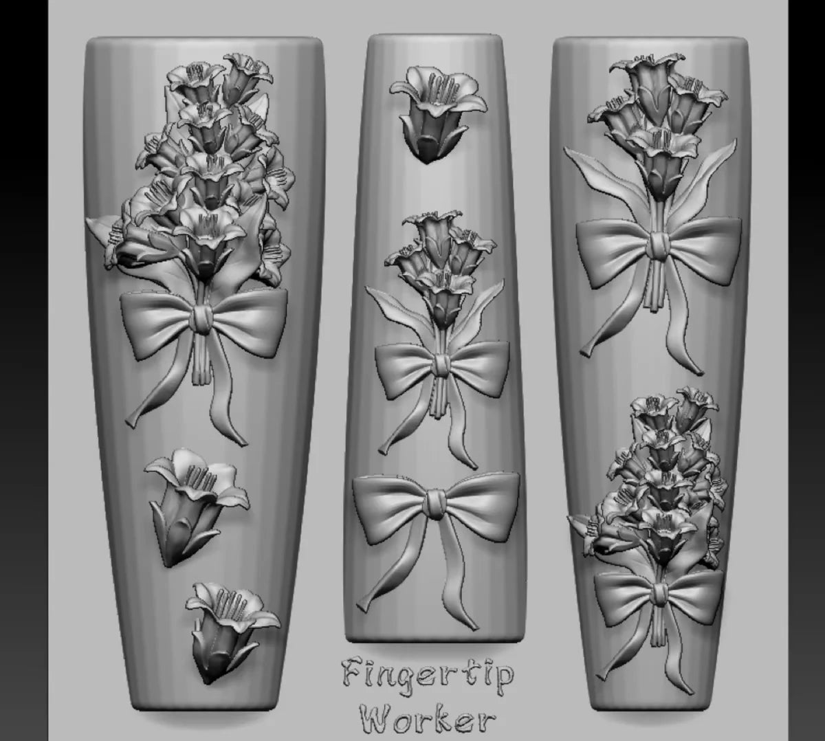 Snake Lolita Bow, Mushroom, Rose, Lotus, Bear 3D Acrylic Nail Mold - DIY Silicone Nail Decorations & Nail Art Products