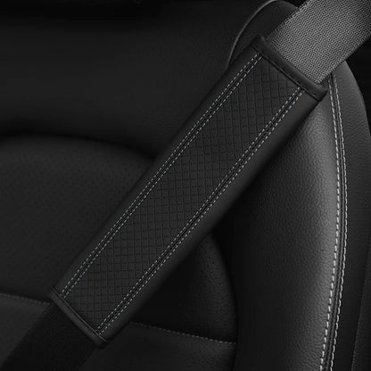 PU Leather Seat Belt Shoulder Cover - Breathable Safety Belt Padding for Car Accessories - Auto Interior Protection