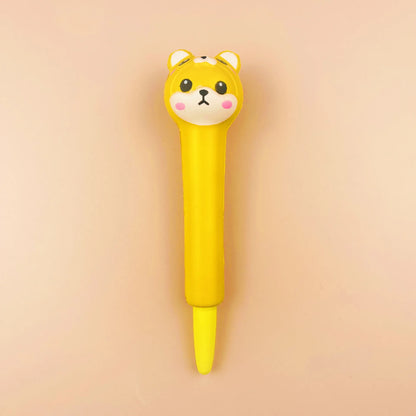 Kawaii Squishy Gel Pens – Cute Animal and Fruit-Shaped Stress Relief Pens for School and Office Supplies