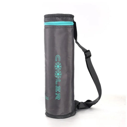 Portable Insulated Water Bottle Bag - Oxford Cloth Cooler Carrier for Camping & Outdoor Activities 1.5L