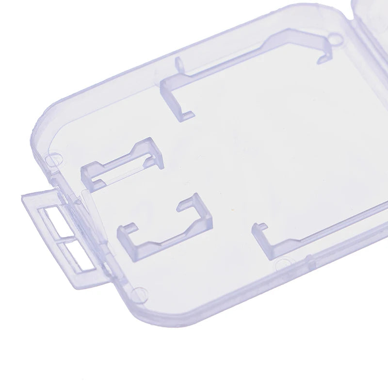 10-Pack Clear Plastic Memory Card Cases – Transparent Micro SD & TF Card Storage Box Holder