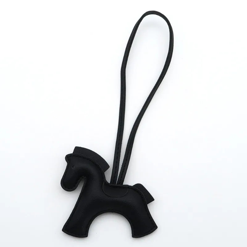 Fashion Horse Keychain - PU Leather Horse Charm for Car Keys, Handbags & Gifts