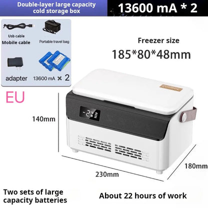 Insulin Refrigerated Box — Constant Temperature Medicine Cooler for Car Travel & Home Use