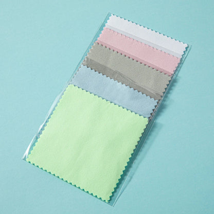 50pcs 8x8cm Silver Polish Cloths – Individually Wrapped Soft Cleaning Wipes for Jewelry & Tools