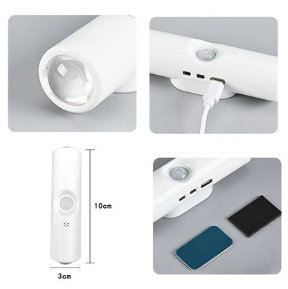Smart RGB Gradient Night Light - Magnetic Motion Sensor Rechargeable Wall Lamp for Bedroom, Bathroom & Closet