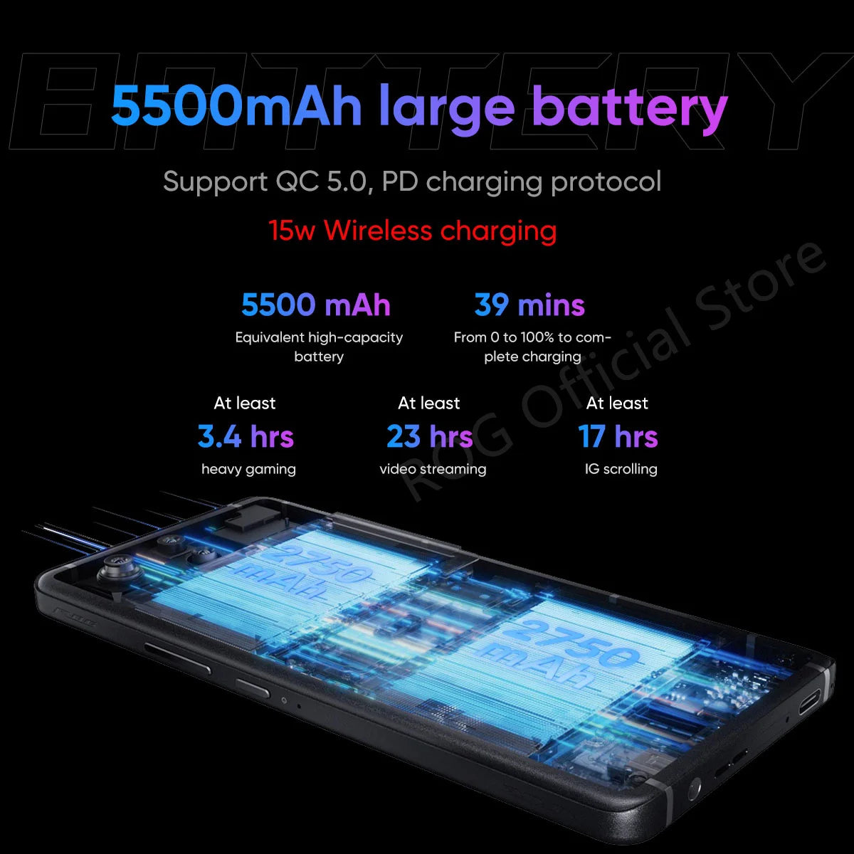2024 ASUS ROG Phone 8 – Snapdragon 8 Gen 3, 5G Smartphone, 6.78'' 165Hz E-Sports Screen, 65W Charging, NFC, ROG 8 Pro