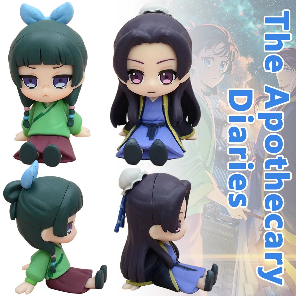 The Apothecary Diaries Maomao & Jinshi Mini Figure - Kawaii Anime Desktop Car Ornament Model Gift