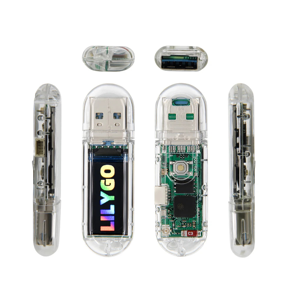 LILYGO® T-Dongle-S3 ESP32-S3 Development Board – 0.96" ST7735 LCD Display with WiFi, Bluetooth & TF Card Support