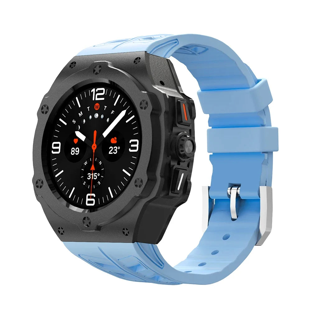Luxury Carbon Case & Rubber Strap Kit – Samsung Galaxy Watch Ultra 47mm Accessories