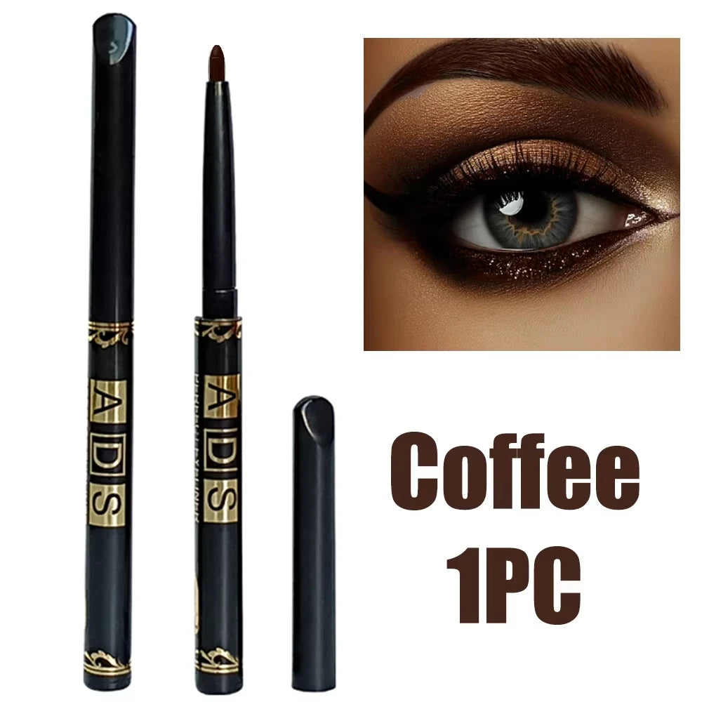 3PCS Waterproof & Smudge-Proof Black Eyeliner Pencils – Long-Lasting, Bold Eye Makeup with Smooth Glide Formula