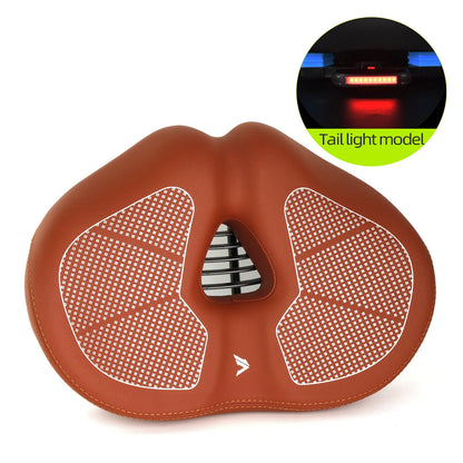 Bike Seat Cushion - Wide Padded Bicycle Saddle Cover for Men & Women, Compatible with City, Electric, Stationary & Peloton Bikes