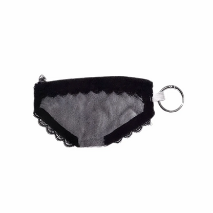 Fashion Mesh Cosmetic Bag - Clear Lace Trim Makeup Pouch with Zipper for Jewelry, Headphones & Accessories