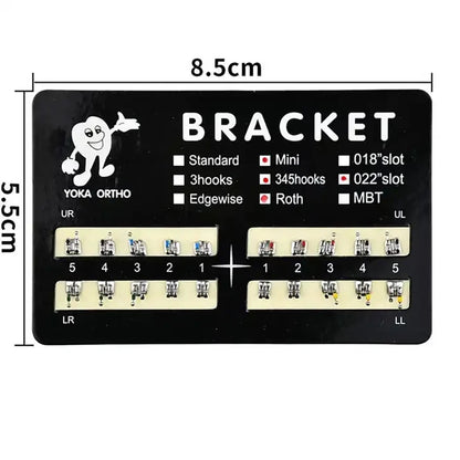 PIORPOY 20PCS Orthodontic Brackets - Mini Roth/MBT 022 Dental Braces Hooks & Treatment Materials